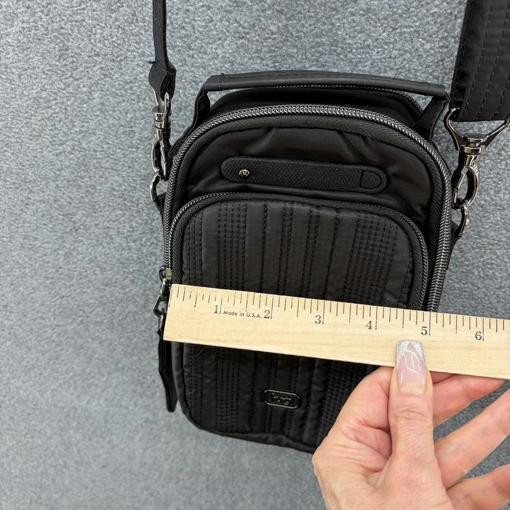 Lug Crossbody Bag Womens Black Skeeter Mini B Quilted Travel Pockets